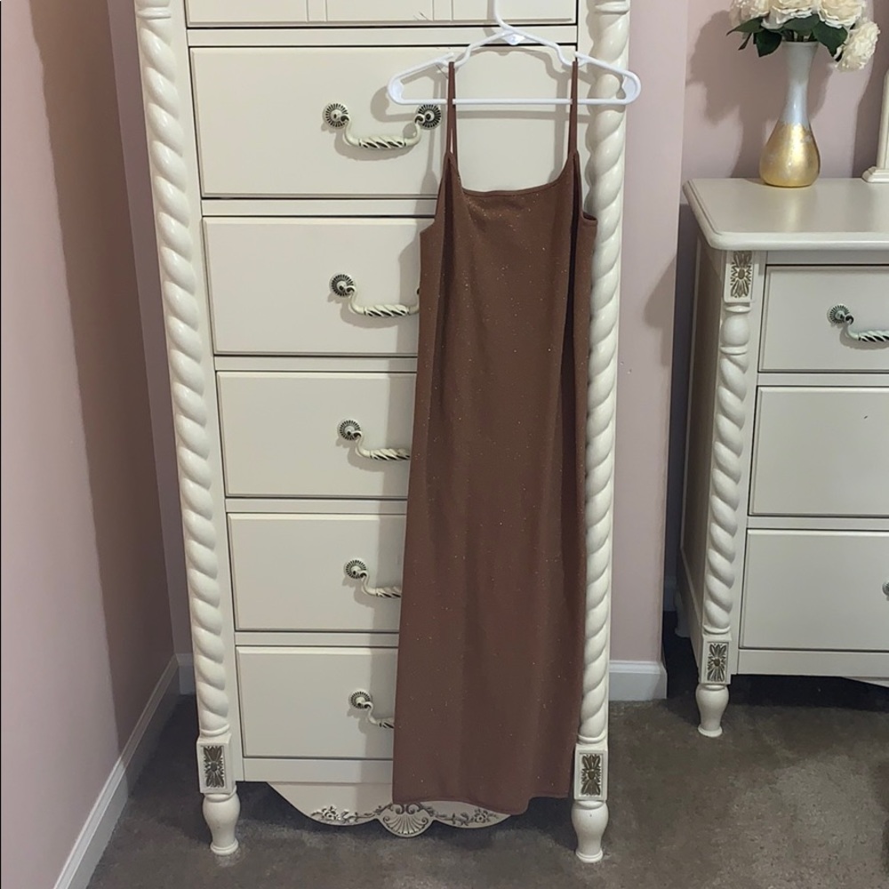 Glittery boutique tight midi dress